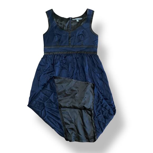 Proenza Schouler for Target Silk Charmeuse Midi Dress Size 5 Juniors Navy Black‎ - Picture 4 of 9